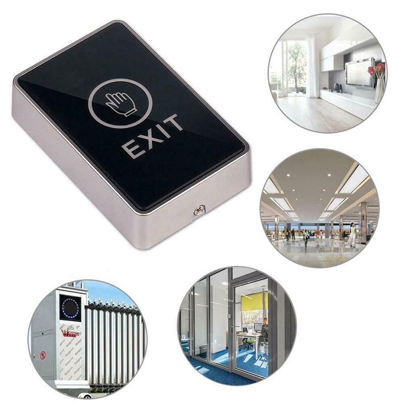 Elektronische deurslot 12 volt schakelaar panel rfid LED light touch release exit toegangscontrole