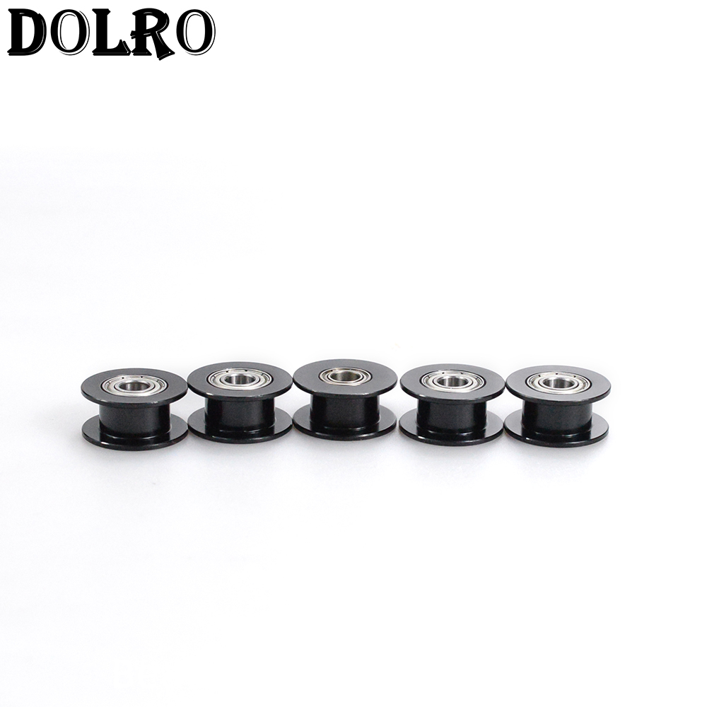 1pc GT2 puleggia dentata folle 16/20 foro ruota dentata 3/4/5mm denti in alluminio larghezza denti 6/10mm stampanti 3D parti per parte Reprap