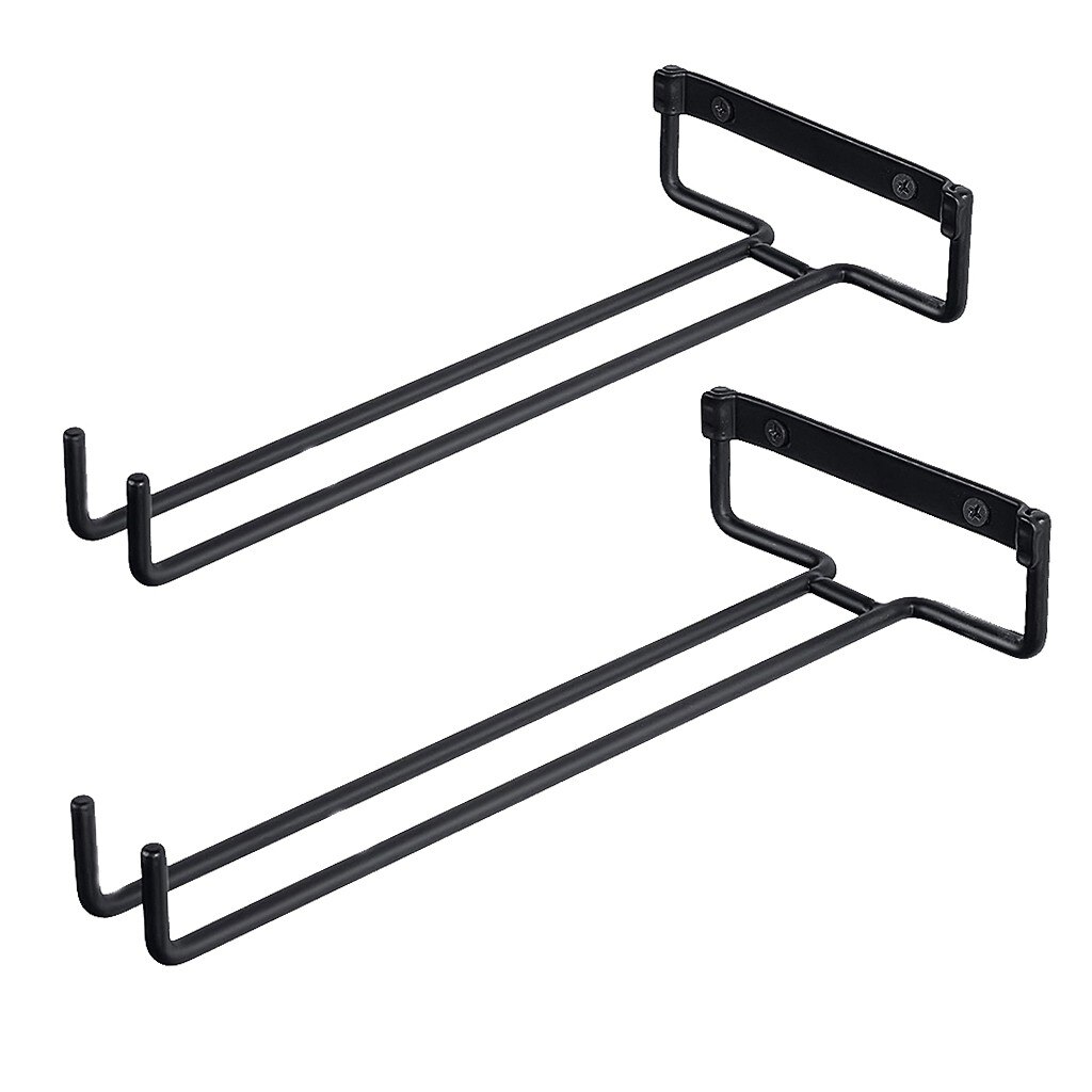 4 stk vægmonteret stativ til opbevaring af vinglas til køkken og restaurant husholdningsbærbare opbevaringsreoler til rødvinskål