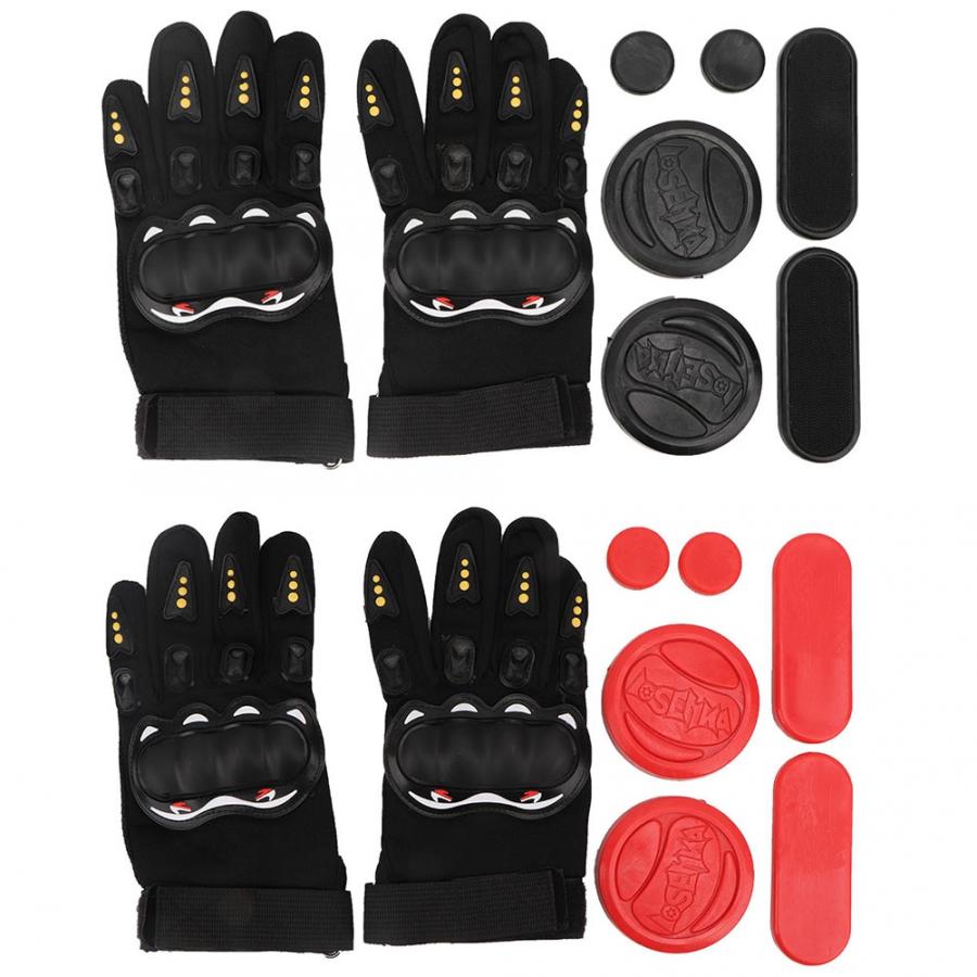 1 paar Longboard Handschuhe Tragen-Beständig Longboard Handschuhe Verdickt Triple Slider Handschuhe Atmungs Skateboard Sport Zubehör
