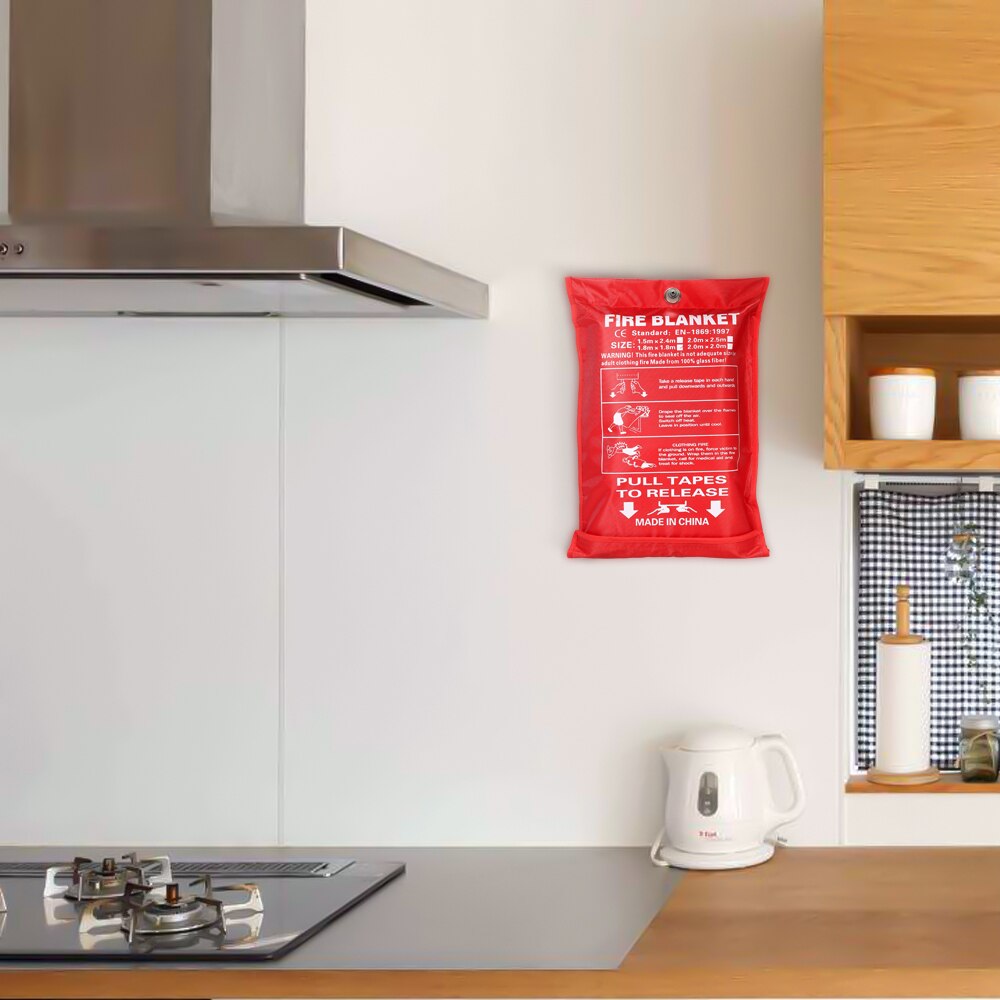 Safety Flame-retardant Fiberglass Sealed Fire Blanket Home Fighting Fire Extinguishers Fire Shelter Safety Cover