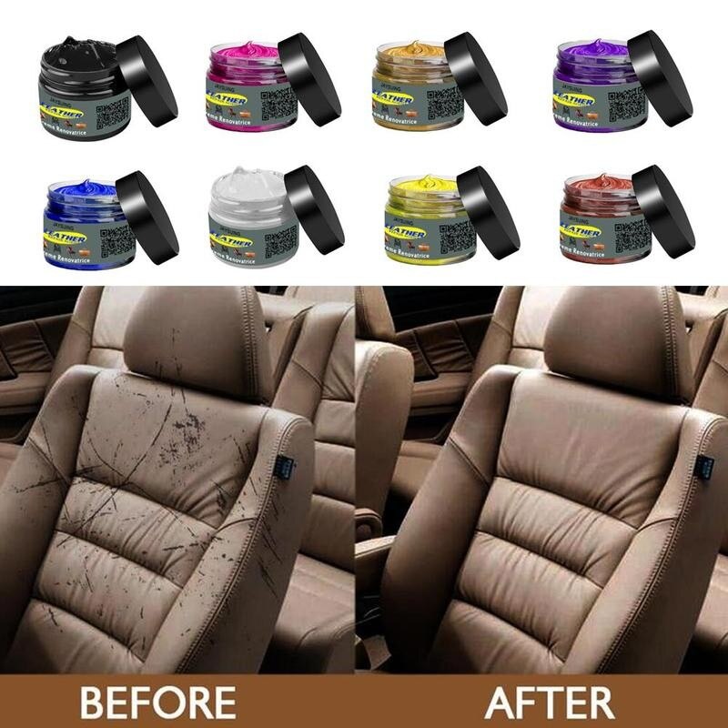 Bilvård flytande läder reparationssats auto komplementär soffkappa hemvård hål repa polera färg pasta färg sprickor  c0 r 2