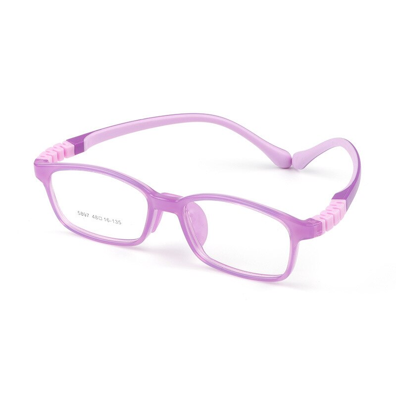 Children Anti Radiation Glasses Super Light Elasticity Leg Eyeglasse Materials Cute Eyewear for Child: C2