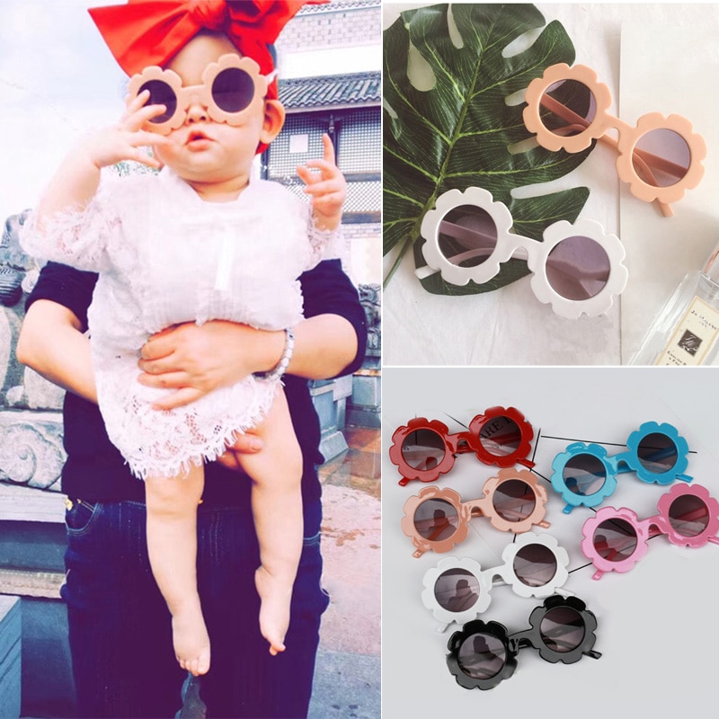 Brand Stylish Kids Boys Girls Children Retro Round UV400 Sunglasses Goggles 0-8 Years Baby Sunglasses 3 Colors