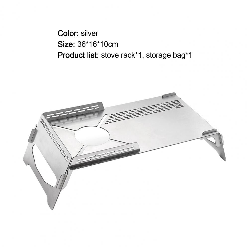 Camping Table Stove Table Wind-proof Foldable Accessory Folding Insulation BBQ Table for Outdoor