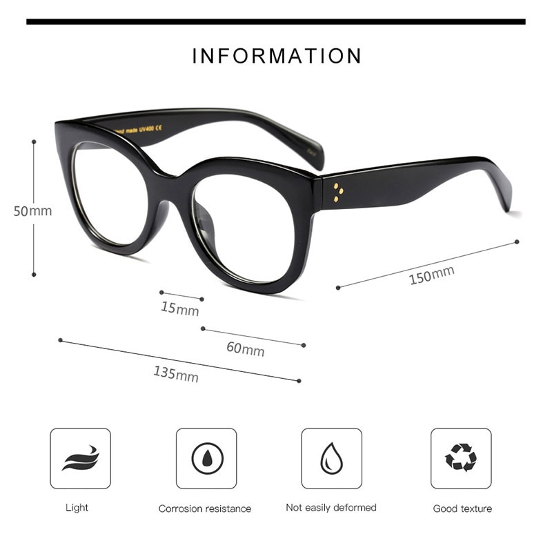 Thick Rim Frame Optical Eyeglasses Full Rim Women Prescription Glasses Frame Female Colorful Spectacles Brand