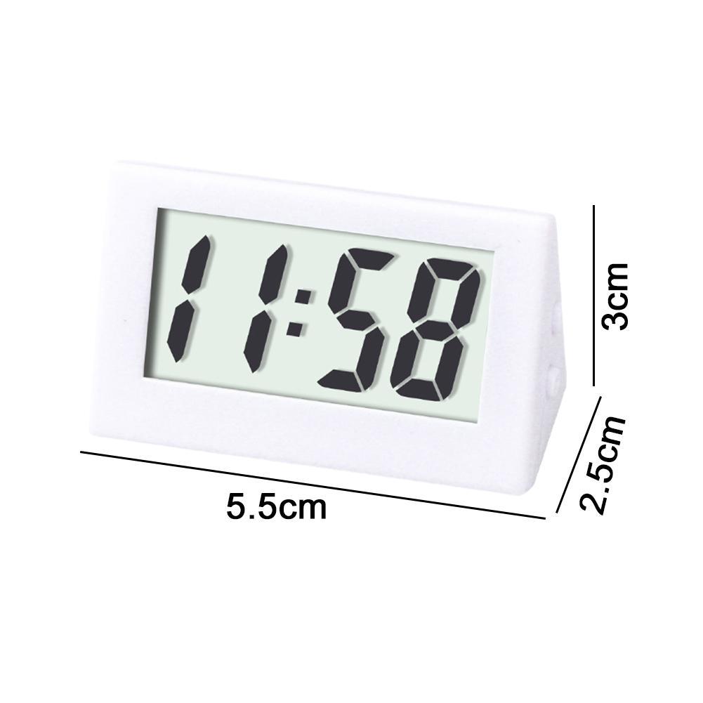 Car Mini Digital Electronic Clock Auto Watch LCD Display Digital Dashboard Time Convenient Vehicle Clock home decor