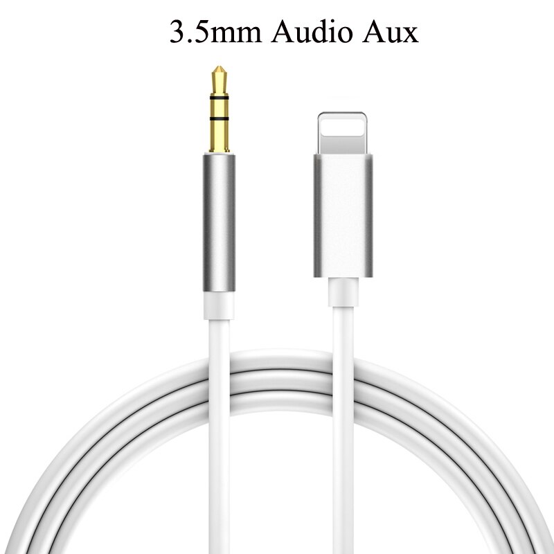 For IPhone Aux Cord for Lightning Male Audio To 3.5mm Audio Stereo Adapter Cable Compatible for Iphone 13 Pro 12 XS XR X 8 7 IOS