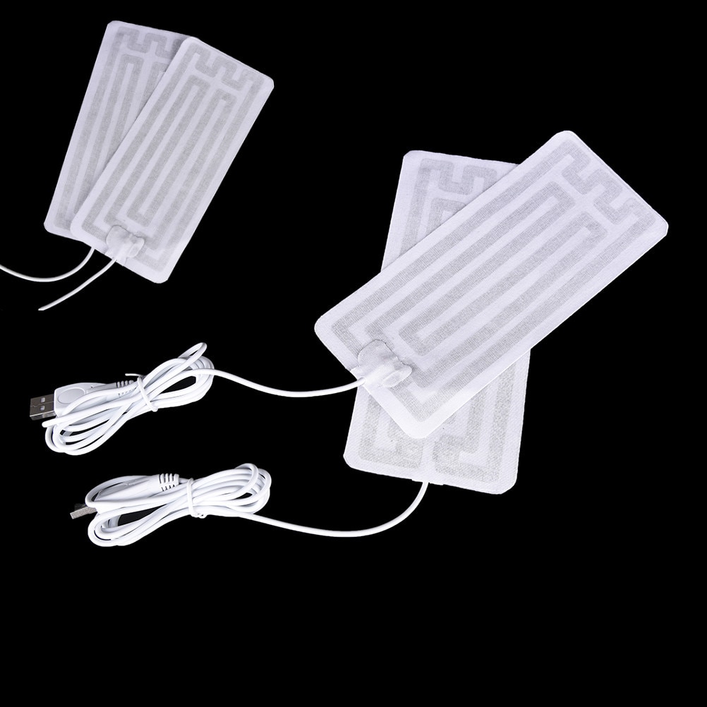 1 par 5v usb sokker puder opvarmet pad indersål handsker linning bånd opvarmning pad opvarmet handsker varme til fod knæ kulfiber