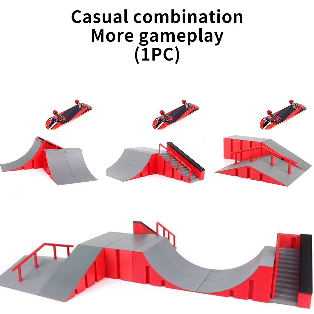 Doigt Skateboard parc ensemble éducatif Mini rampe alliage intérieur combinaison formation enfants jouet jeu Sports extrêmes bricolage jouer