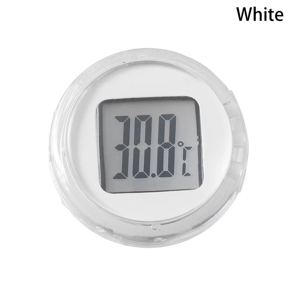 Mini Motorrad Thermometer Paste Typ Temperatur messer digitale Instrumente wasserdichtes Motorrad Innen zubehör 6 Farben: Elfenbein