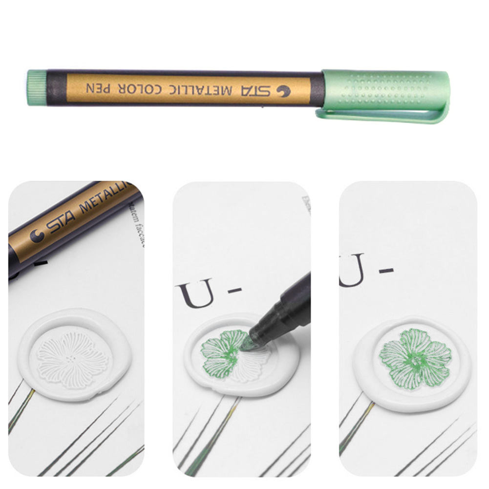 Wax Stamp Mark Pen DIY Envelope Sealing Wax Stamp Marker Pencil Invitation Decor Special Graffiti for Glass Plastic Stone Paper