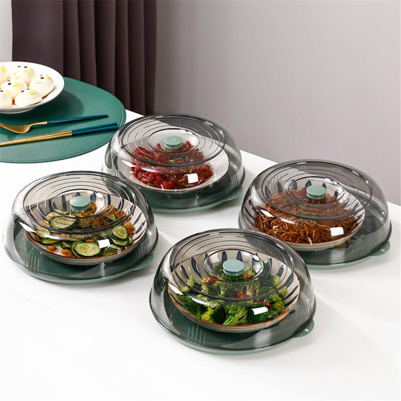 Thermal Insulation Cover For Household Leftovers Multi Layer Transparent Large Capacity Space Saving Long Temperature Lock Time