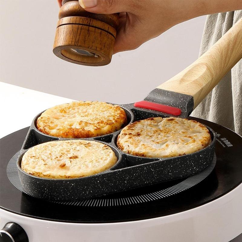 Sartenes creativas de aleación de aluminio para huevos fritos, Mini sartenes cuadradas de estilo japonés para desayuno, Sartenes para freír, sartenes antiadherentes, hacer Z0W2