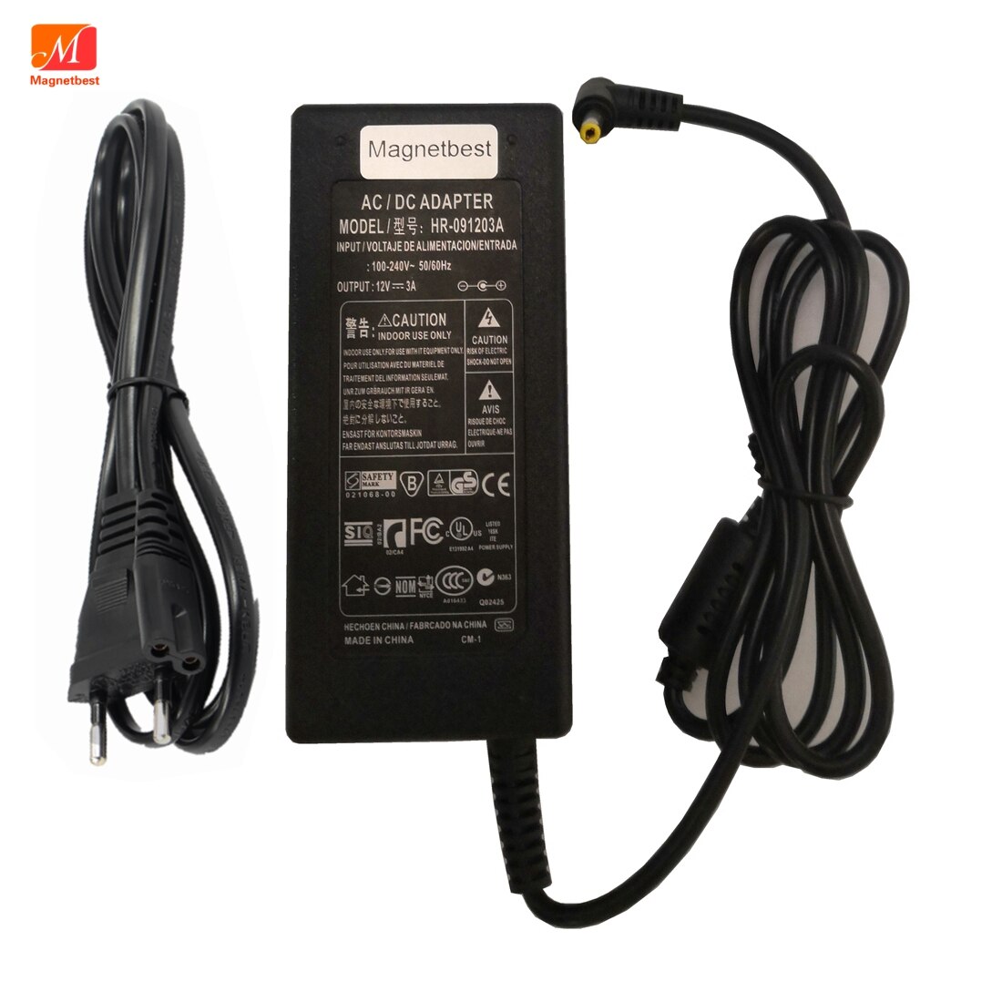 Power Supply AC Adapter For Beats Pill XL OEM 12V 3A Charger DYS404-120300W With EU / US UK / AU AC Cable Power Cord