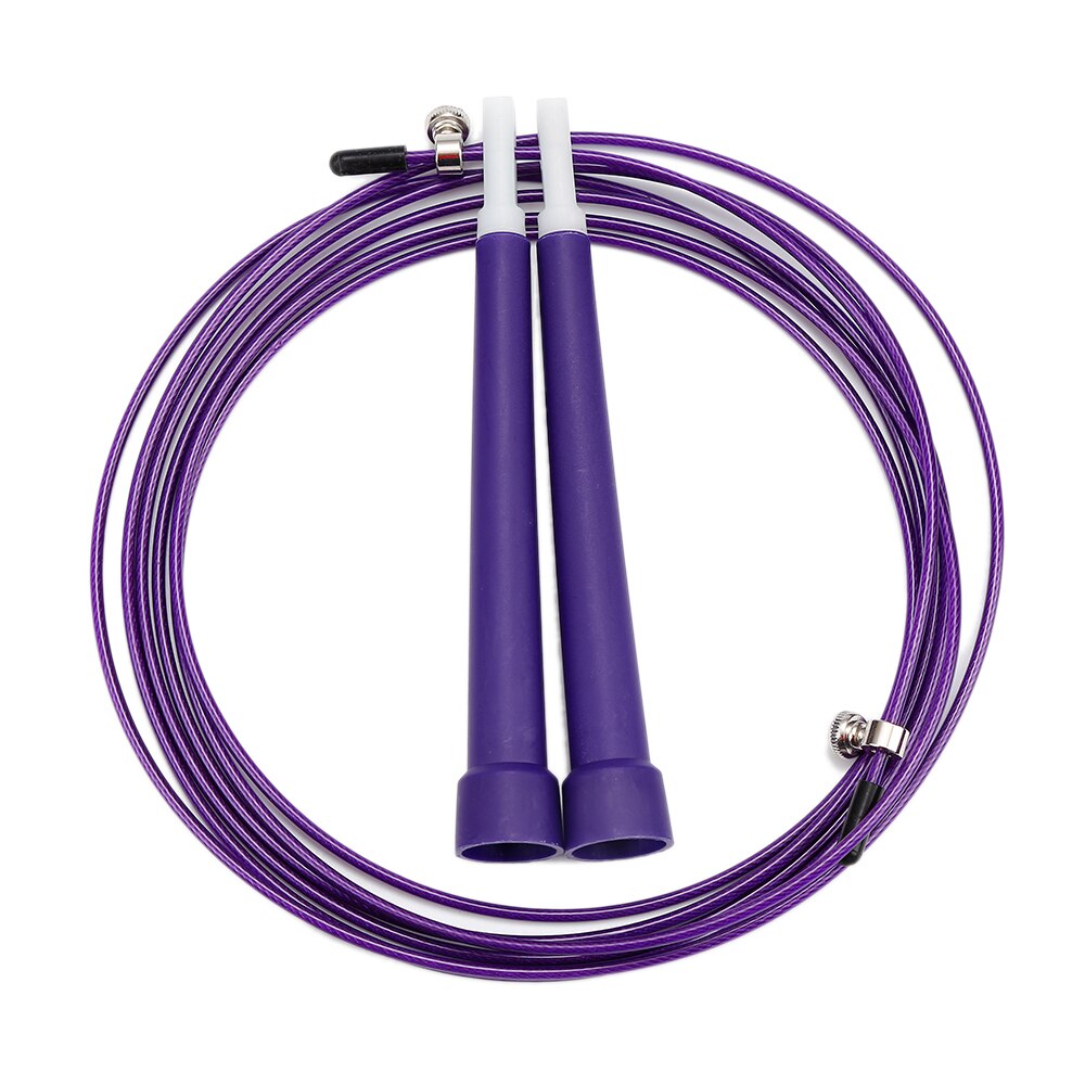 Gimnasio en casa, cuerda de saltar de velocidad, ajustable, ejercicio para perder peso, cuerdas para saltar, equipos de Fitness Crossfit,: Purple