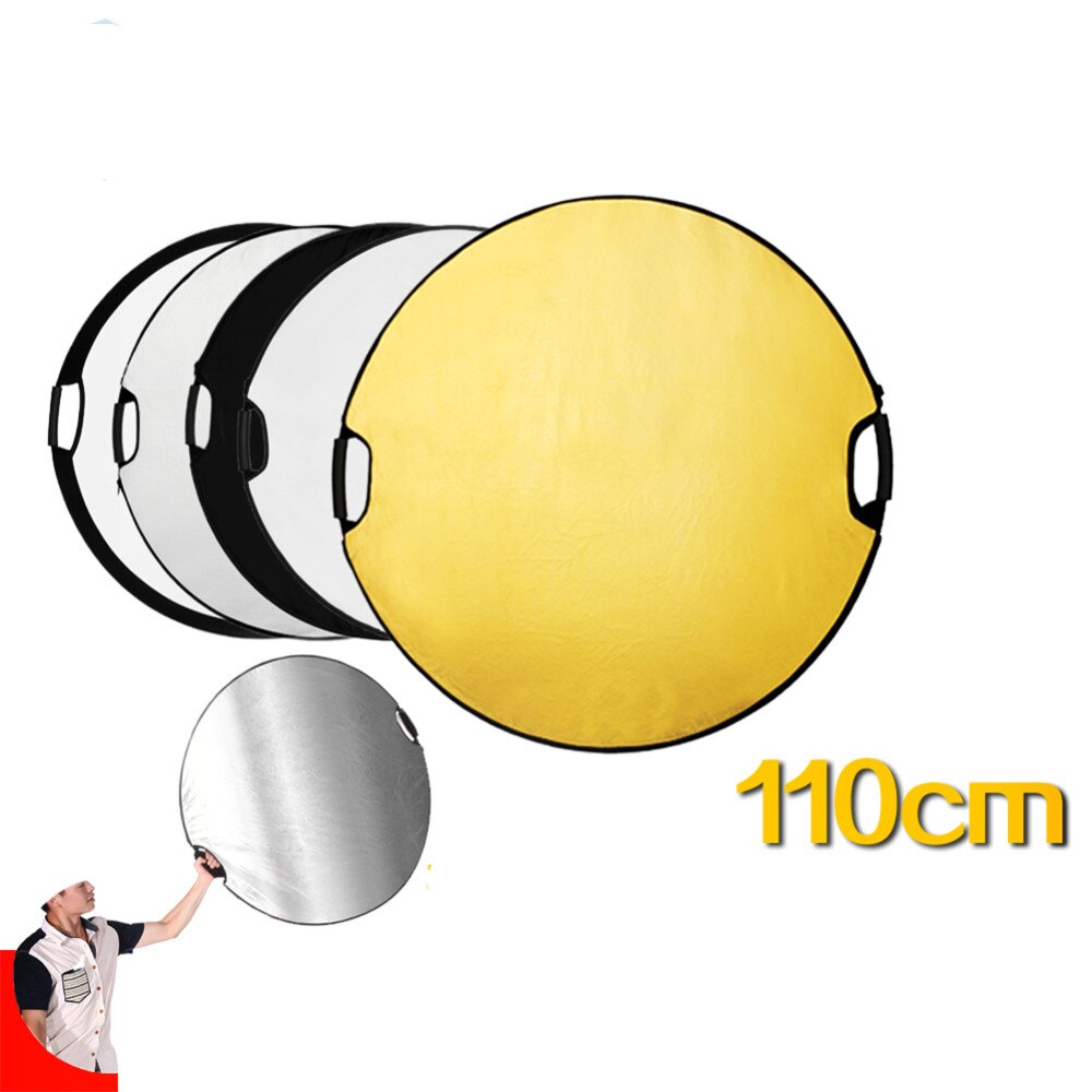 5in1 tragbar Faltung Licht Runde Fotografie Reflektor Für Studio Multi Foto-disk Kamera Blitz Fotografie Reflektoren