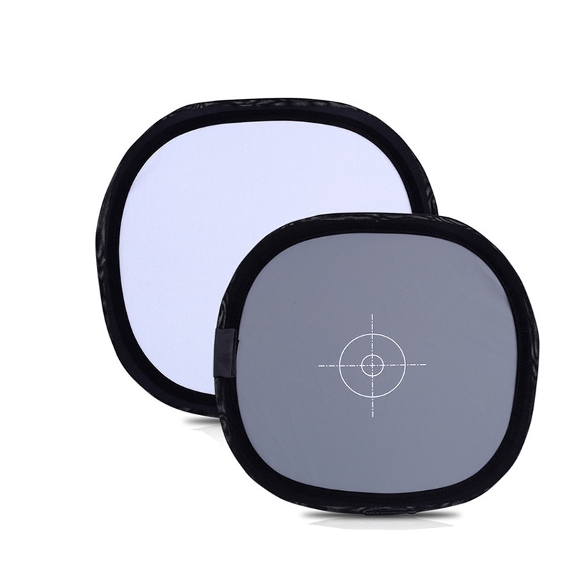 Lightdow 12 "Zoll 30 cm 18% Faltbare Grau Karte Reflektor Weißabgleich Doppel Gesicht Mit Schwerpunkt Gremium mit Tragen Tasche