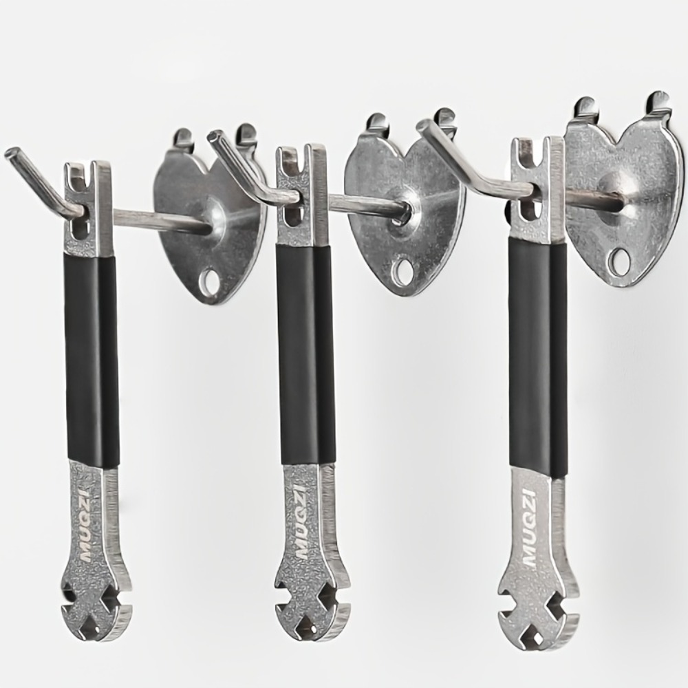 Llave para radios de bicicleta, una herramienta para ajuste de radios y reemplazo de ruedas de bicicleta de montaña y de carretera.