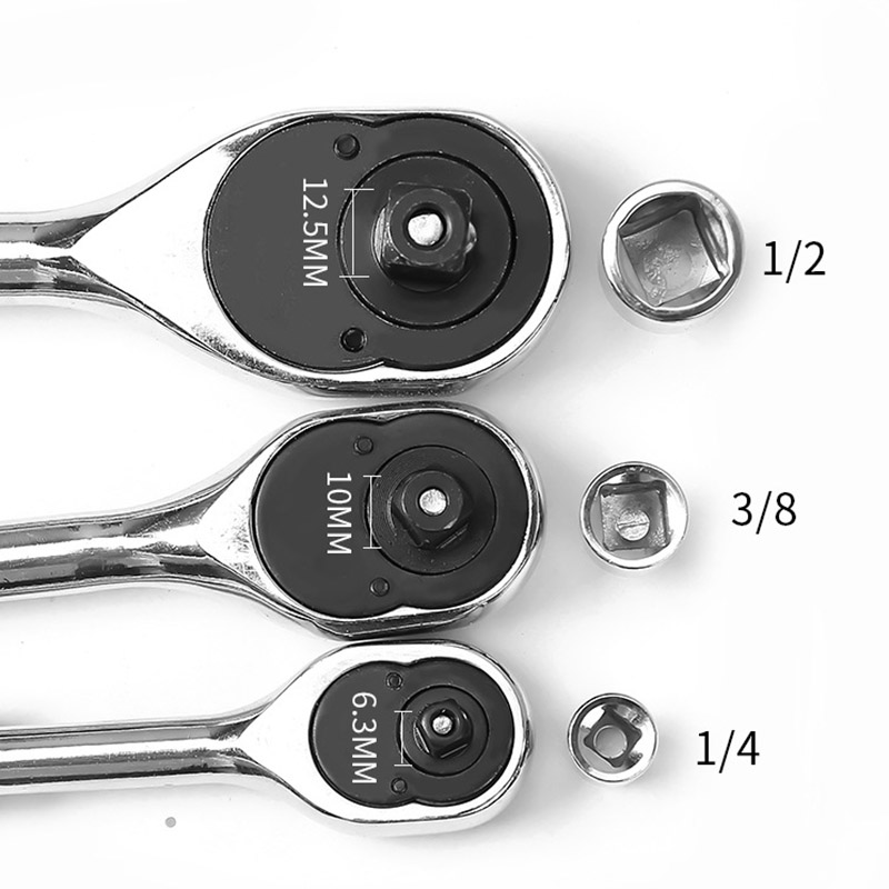 Skraldenøgle topnøgle adapter 1/4 " 3/8 " 1/2 " hun-til-han topnøgle konverter