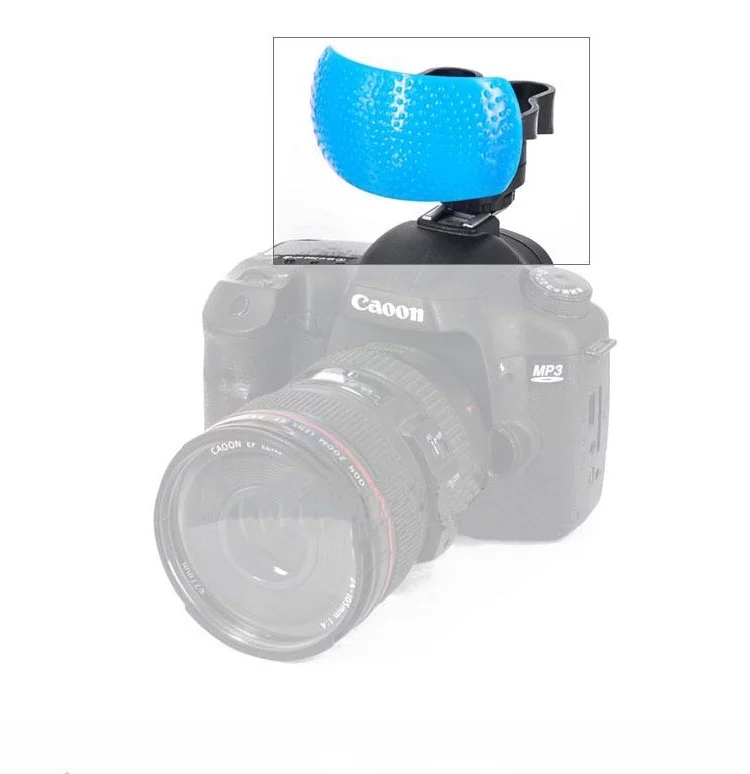 3 Color Pop up Flash Diffuser met een Beugel voor Digitale Camera 'S