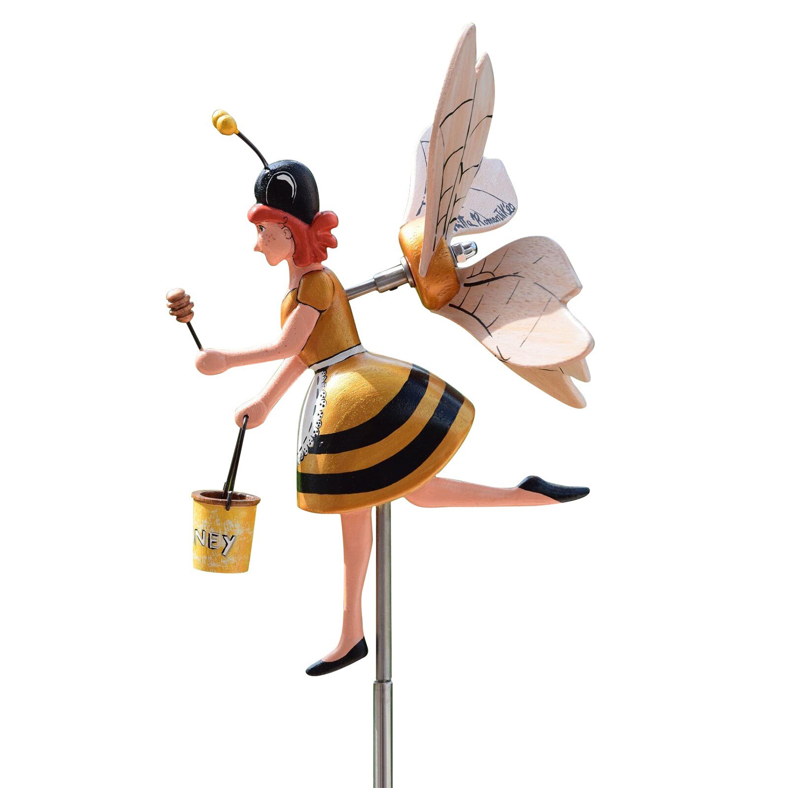 Whirligig-Asuka Series Windmill Whirly MISS BEESY Garden Lawn Decoration Flower ornament Decoration Garden Decor Wind Spinners: A