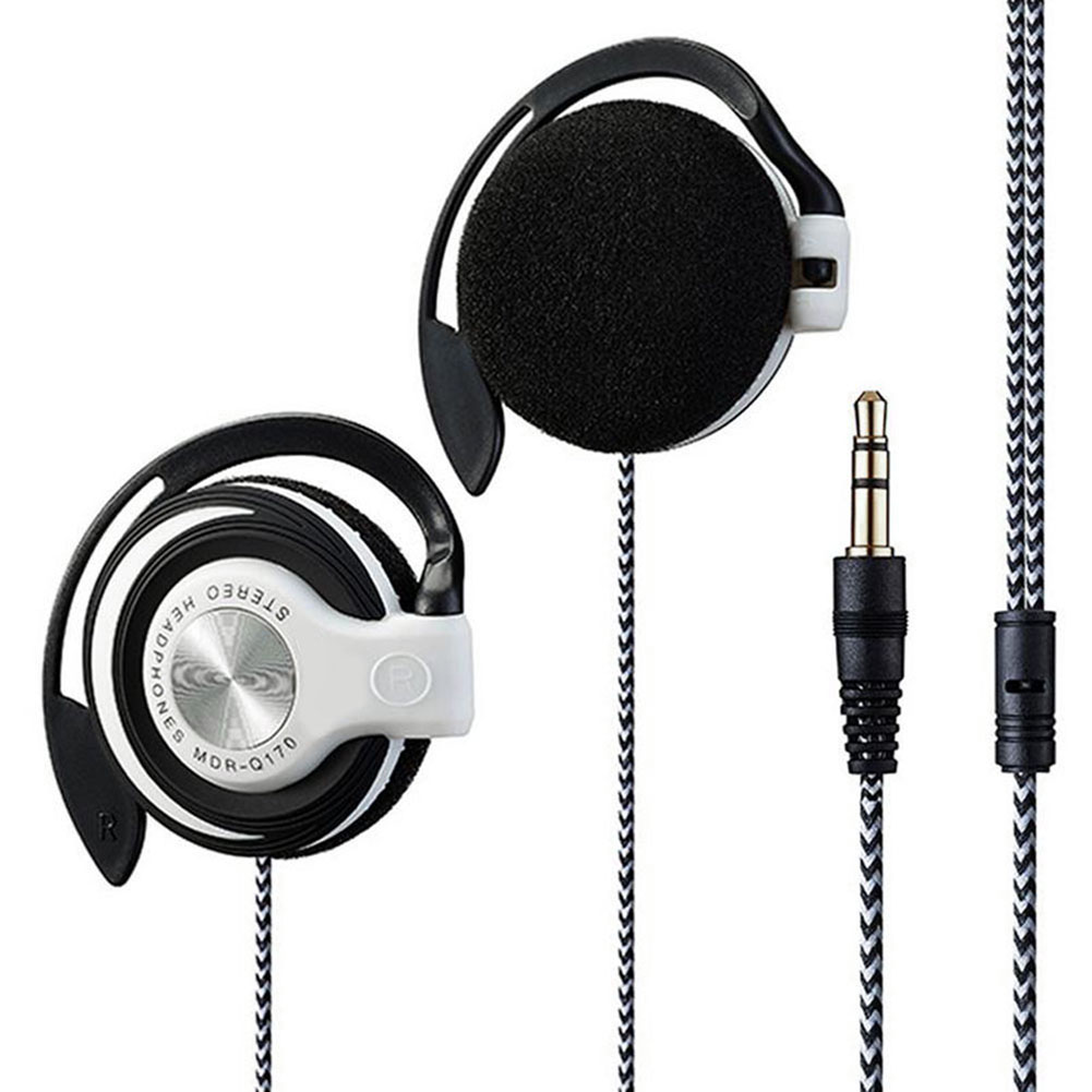 Universal 3,5mm Stecker Wired Clip Auf Ohr Sport Kopfhörer Schwere Bass Kopfhörer Laptop MP3 MP4 Kopfhörer Ohrhörer Freisprecheinrichtung Headset
