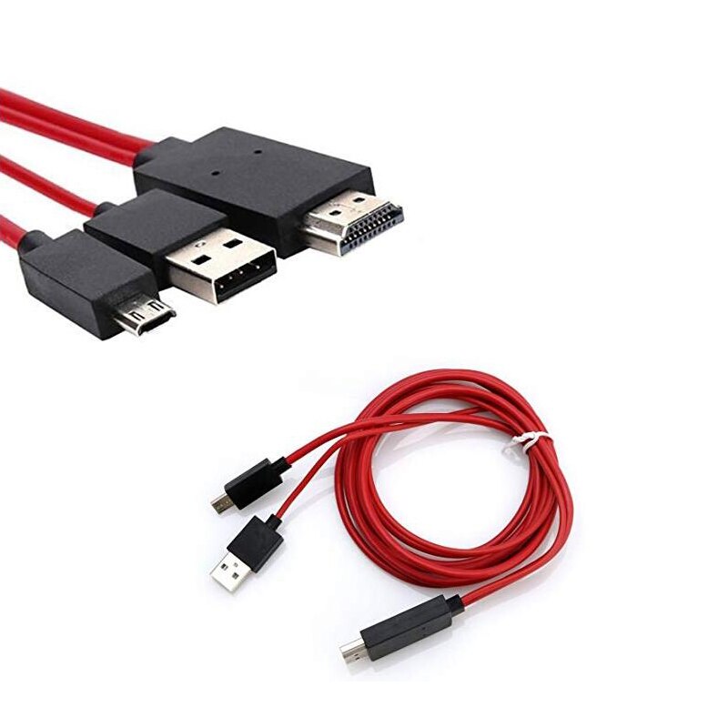 MHL to HDMI Adapter 2M MHL USB to HDMI TV Adapter Cable Micro USB to HDMI 1080P HD TV Cable 11PIN