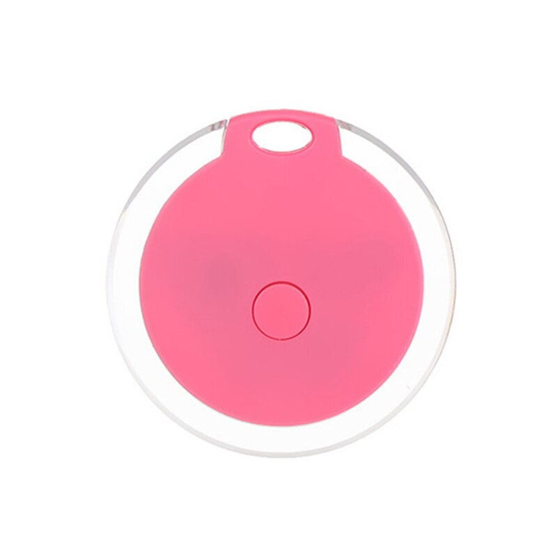 Bluetooth Tracking Locator BT 4.0 Small Portable Intelligent Anti-Lost Device Round Waterproof Alarm Anti-Lost Alarm DJA88: Pink