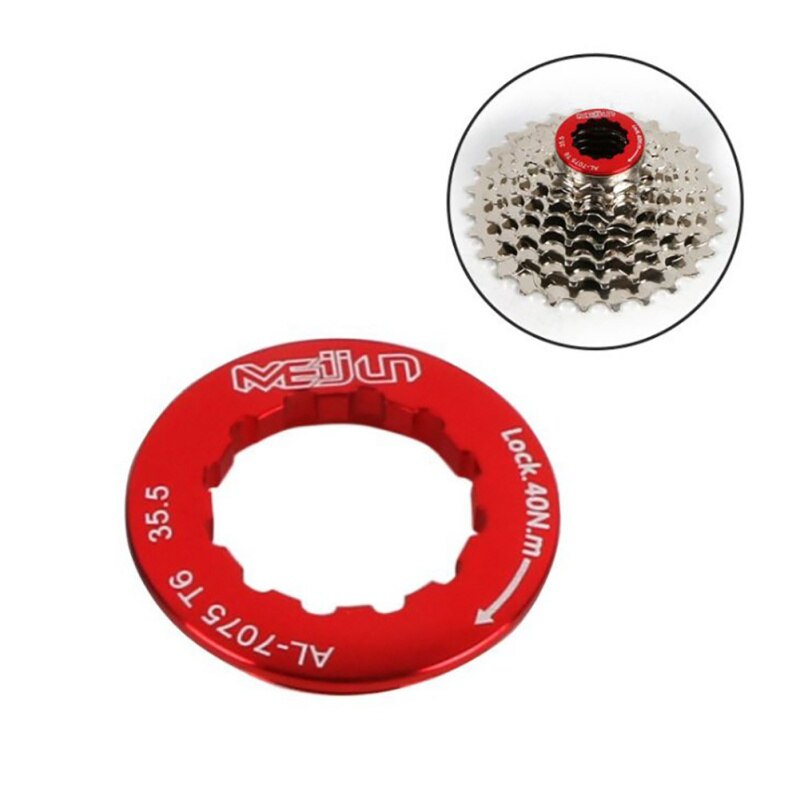 Balight alliage d'aluminium vélo de route de montagne volant housse de verrouillage serrures anneaux Cassette vtt Racefiets vélo roue libre: red