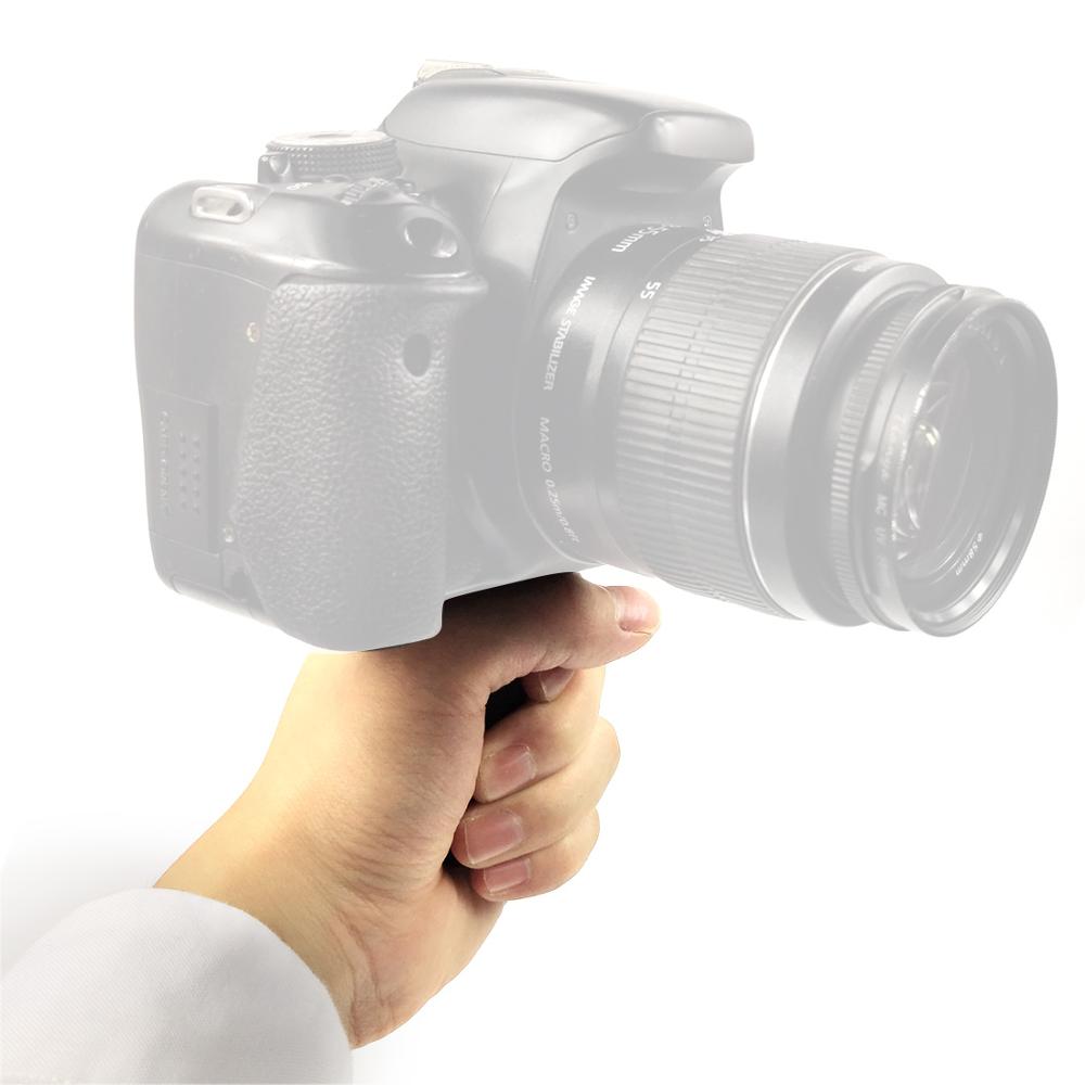 BGNing 1/4'' inch Metal Black Handle Hand Grip Camera SLR DSLR Stabilizer Non-slip Grip for LED Flashlighting Camera Accessories