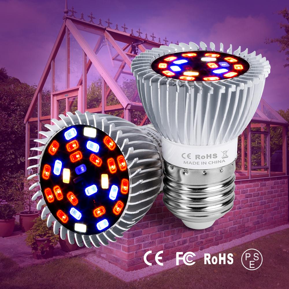 Led kweeklamp  e14 led kweektent lamp 18w 28w full spectrum plant bombilla led  e27 kweekbox fytolamp 220v groeilamp 5730