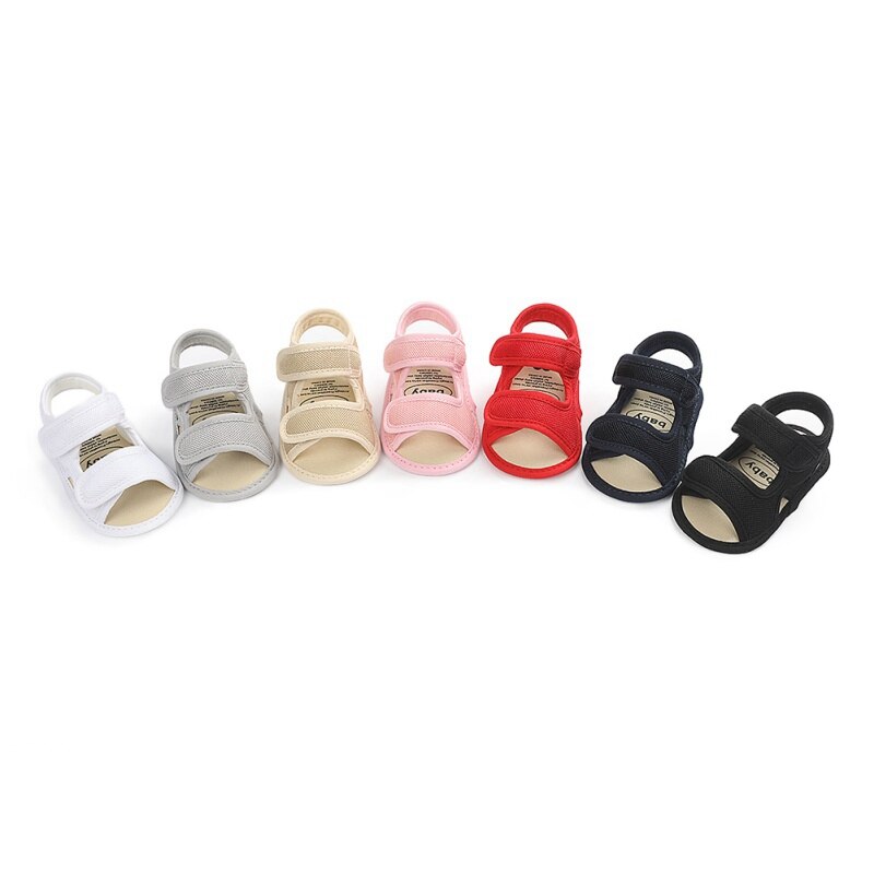 Sandales d'été antidérapantes respirantes pour bébés garçons et filles de 0 à 18 mois, chaussures à semelles souples creuses