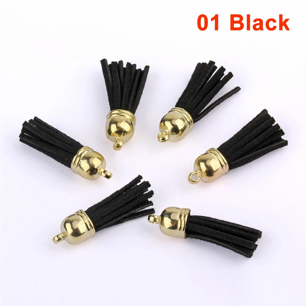 20 unids/lote borlas llavero de cuero borlas Mini borlas para manualidades DIY llavero colgante joyería de verano hacer pendientes dijes: Verde militar