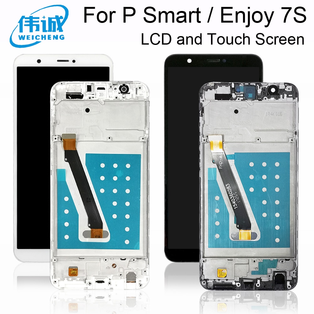 5.65 "Voor Huawei P Smart/Genieten 7 S Lcd Touch Screen Met Frame Vervanging P Smart/genieten 7 S Lcd Met Frame Fig LX1 L21