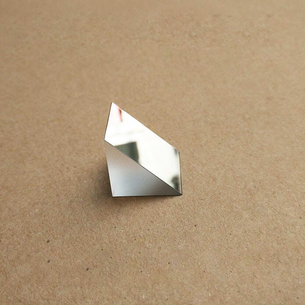 Right Angle External Reflecting Triangular Prism 9*9*9mm Inclined Plane Aluminized Optical Element K9 Total Reflection Prism