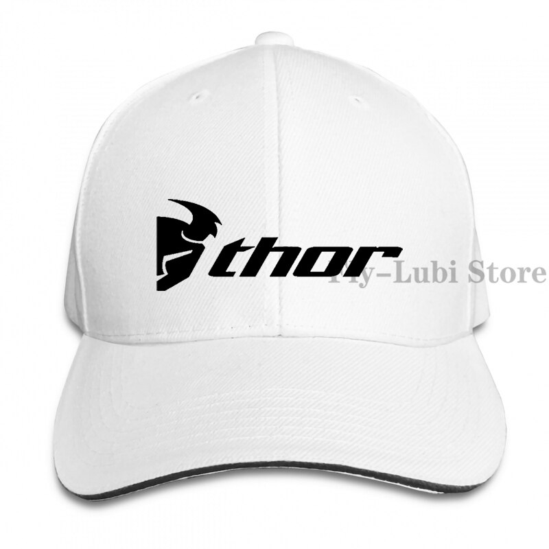 Thor Motocross Baseball cap men women Trucker Hats adjustable cap: 1-White