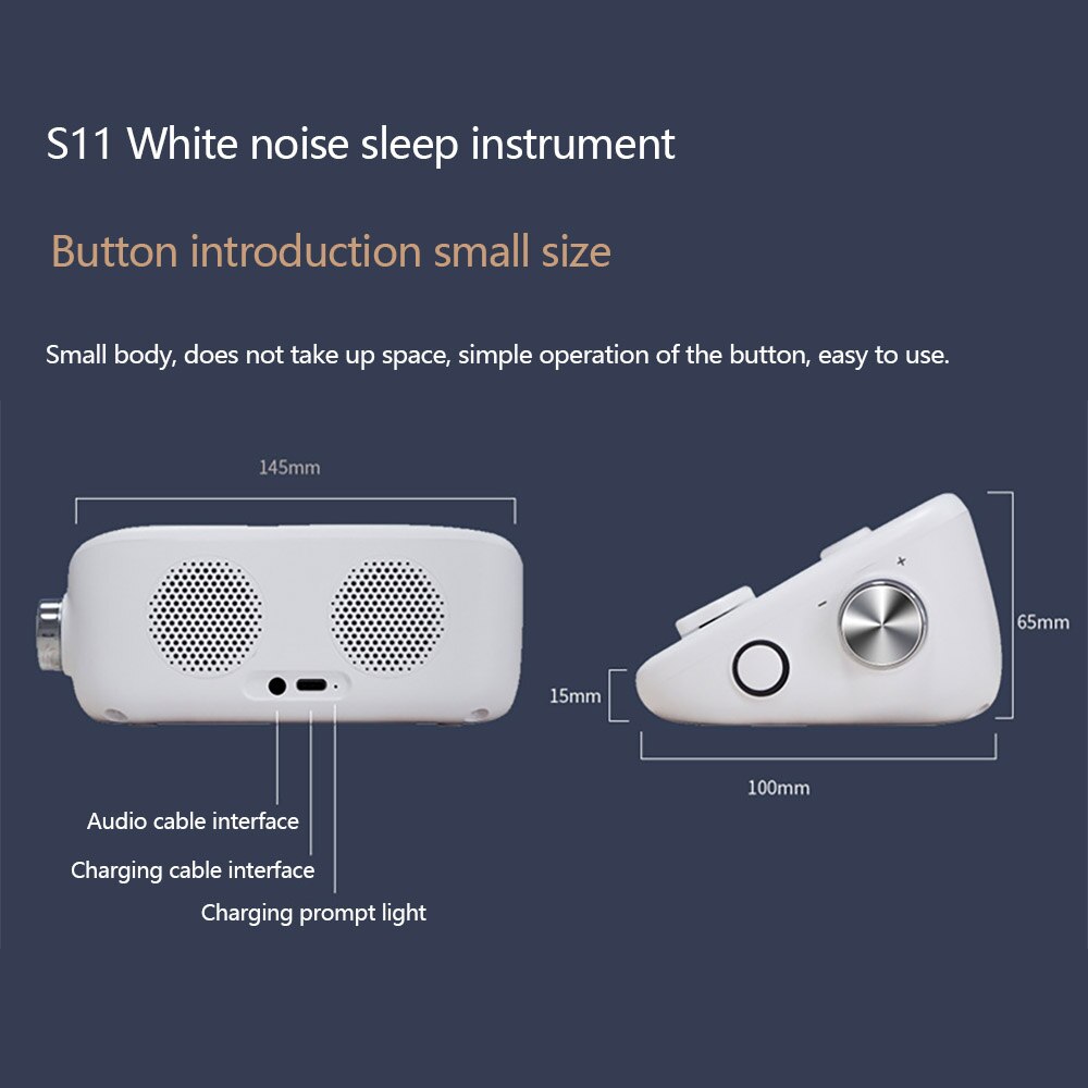 Usb genopladelig hvid støj lyd maskine barn hvid støj maskine tidsbestemt baby sove monitorer nyfødt sikkert sove instrument
