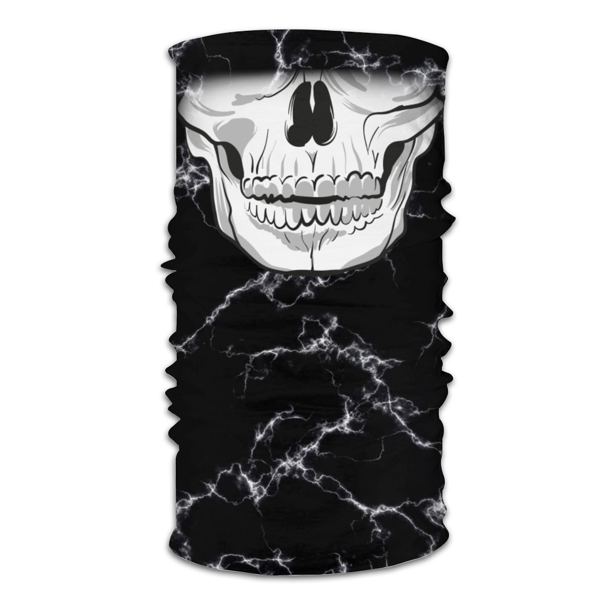 Human Skull Scarf Half Face Mask Unisex Neck Gaiter Skeleton Neck Bandana Dustproof Headband Outdoor Hiking