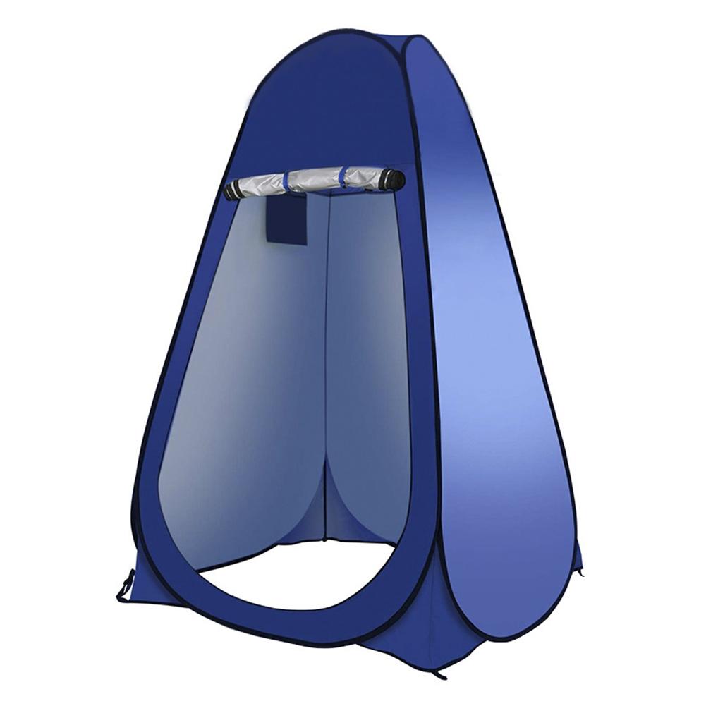Draagbare Outdoor Strand Tent Pop Up Privacy Douche Tent Ruime Kleedkamers Voor Vissen Wandelen Camping Tenten: blue