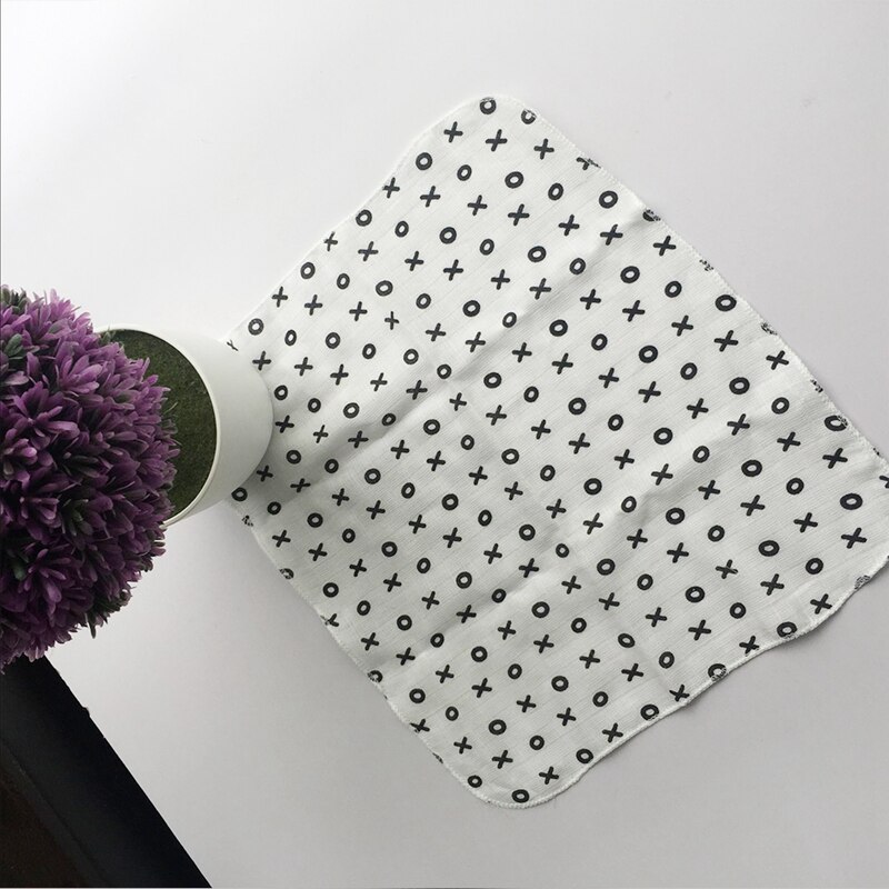 10 st spädbarnshandduk 28*28cm muslin handduk näsdukar två lager torka handduk