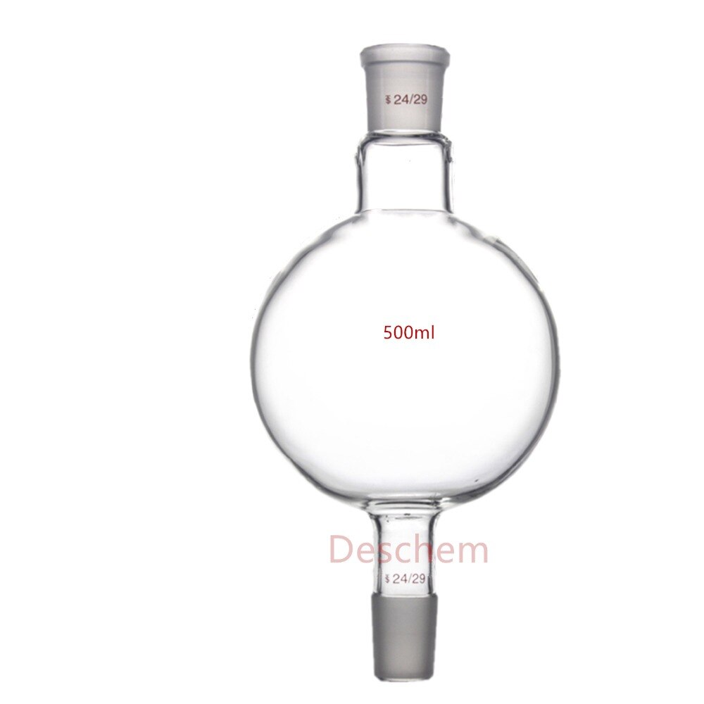 500ml,Chromatography Receive Glass Flask,Both 24/29 Joint,Laboratory Glassware