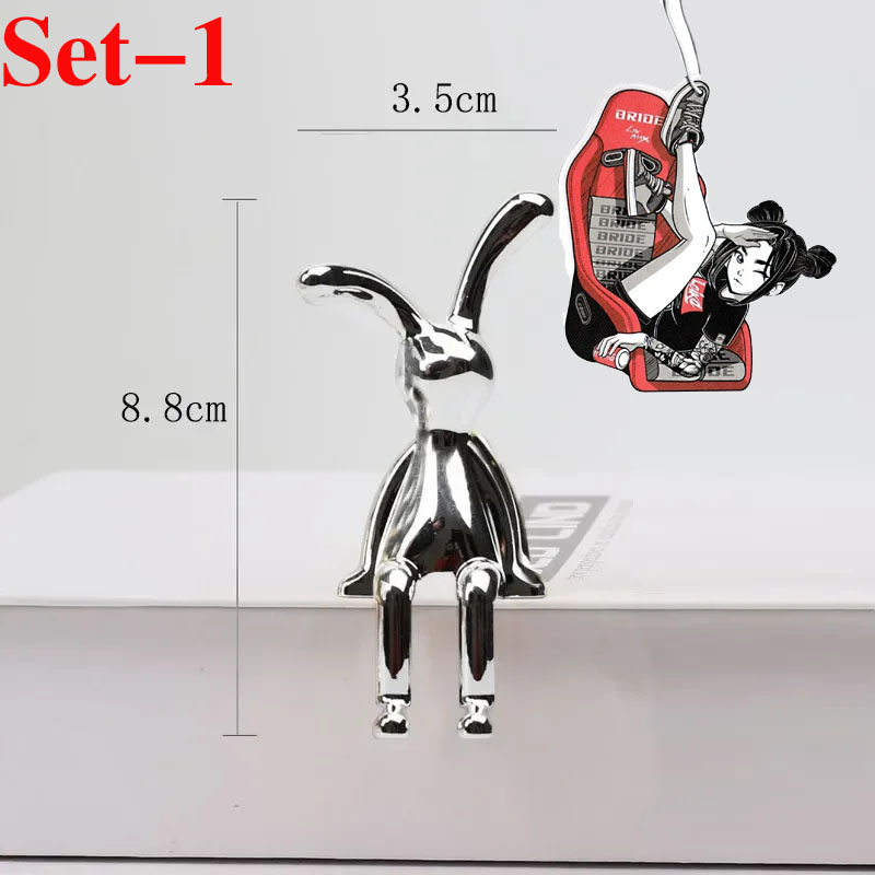 Auto-interieur Decoratie Cartoon Dier Middenconsole Decoratie Persoonlijkheid Kamer Eettafel Bureau Decoratie Interieur Decor: green