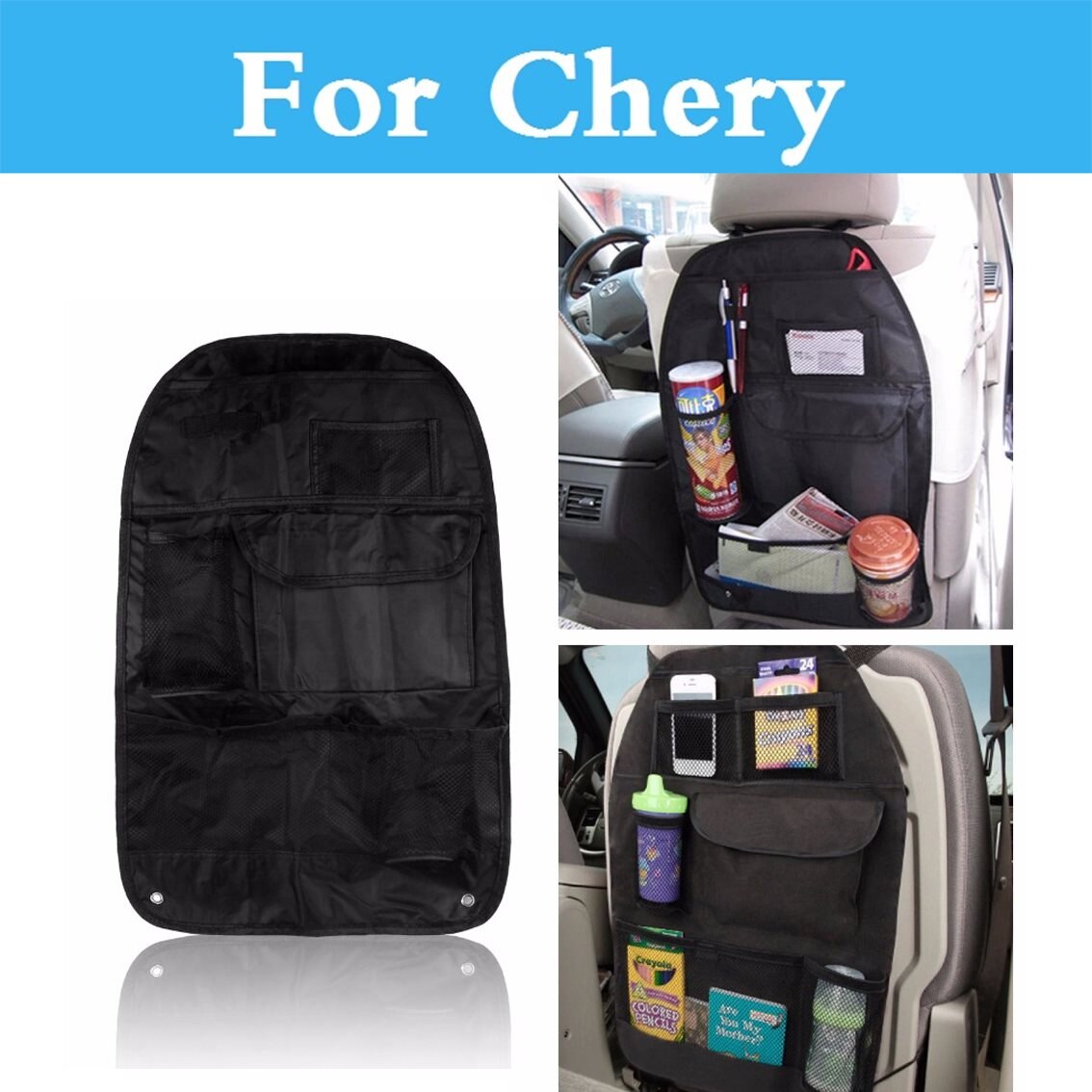 VEHIRIE VREU04XS Organizer for Back Seat 30X27CM Mesh Pocket for Car