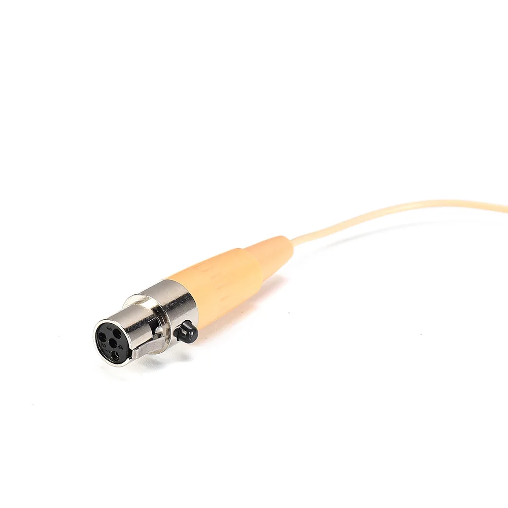 Hoofdgedragen headsetmicrofoon 100-20KHZ beige voor Shure draadloze microfoon omnidirectioneel met microfoonhoes ≥58db