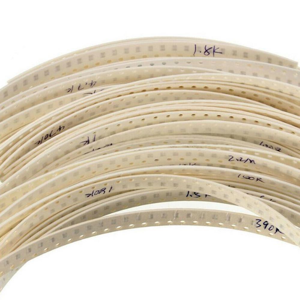 2000 Pcs 1206 SMD Resistor Kit 50 Values Assorted Resistor Kit 0~10M Sample Kit Combination High Performance Great Reliability
