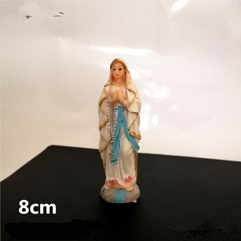 Religiös statyett helig familj staty jesus heliga hjärta staty välsignade jungfru maria staty: Färg 18