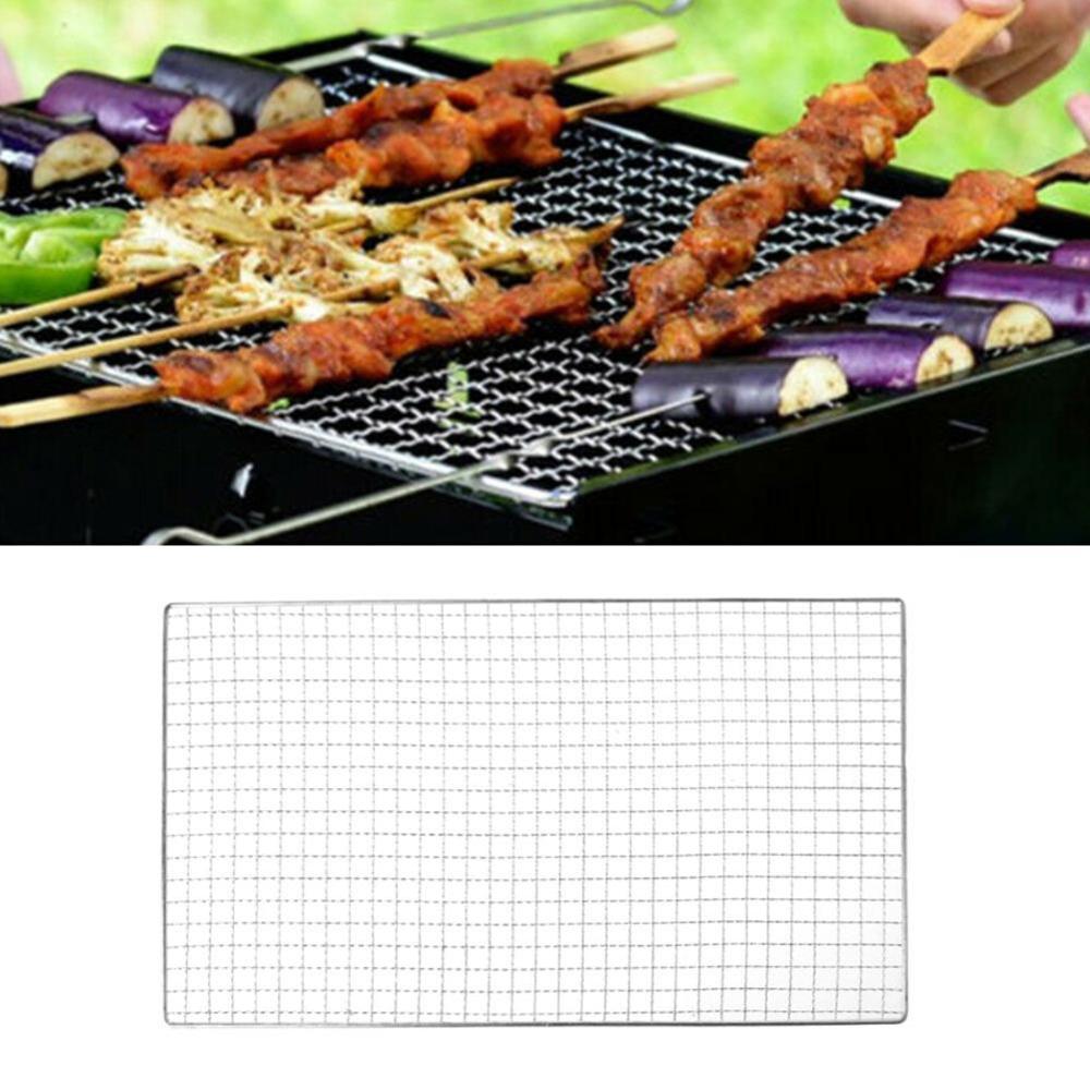 ikke-pinne grillmatter med høy sikkerhet gitter grillaktiviteter form med varme 40 x 24cm til utendørs mattemotstand