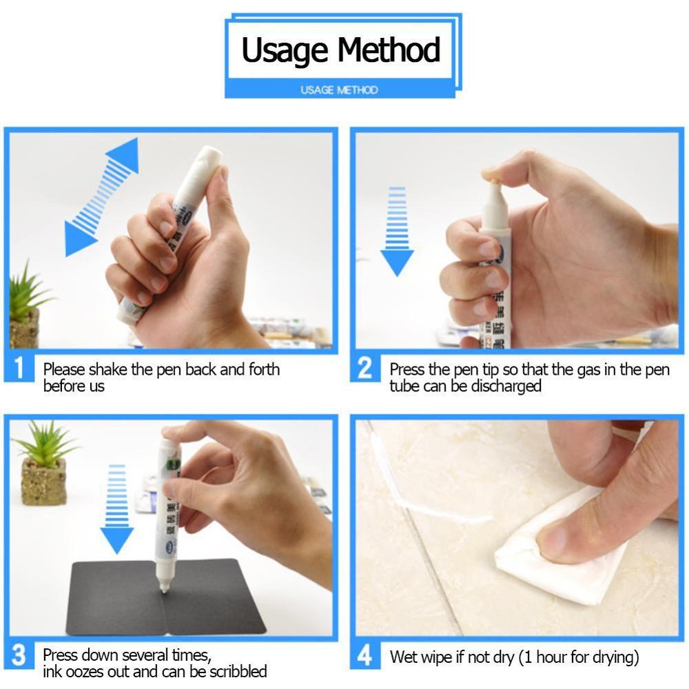 1PC Waterproof Mark Pens Tile Beauty Stitch Pen Tile Repair Pen Seam Reform Wall Glue Aide Porcelain Stitching Agents
