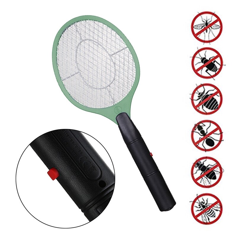 Elektrische Vliegenmepper Thuis Vliegenmepper Mosquito Bug Zapper Doodt Muggen Veiligheid Anti Mosquito Bug Mesh Cordless Met AA Batterij: green